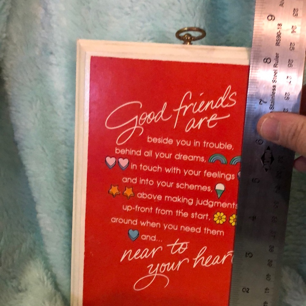 Friends wall plaque - Picture 5 of 5